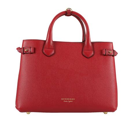 burberry handtasche rot